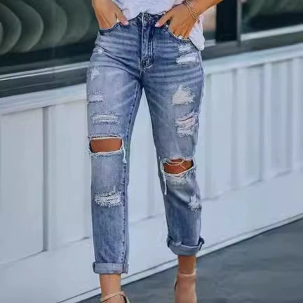 ZARA Womens Ripped Skinny Jeans